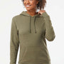 Next Level Mens Malibu Hooded Sweatshirt Hoodie w/ Pouch Pocket - Heather Military Green