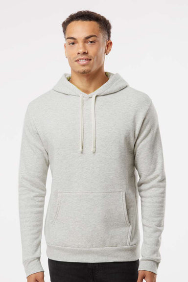 Next Level 9302 Mens Malibu Hooded Sweatshirt Hoodie w/ Pouch Pocket Oatmeal Model Front