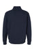Next Level 9643 Mens Fleece 1/4 Zip Sweatshirt Midnight Navy Blue Flat Back