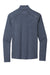 Ogio OE341 Mens Endurance Force Moisture Wicking 1/4 Zip Sweatshirt Heather Indigo Blue Flat Back