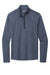 Ogio OE341 Mens Endurance Force Moisture Wicking 1/4 Zip Sweatshirt Heather Indigo Blue Flat Front