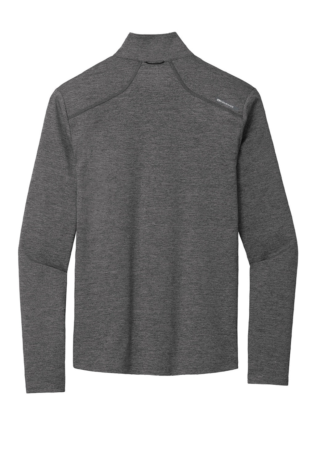 Ogio OE341 Mens Endurance Force Moisture Wicking 1/4 Zip Sweatshirt Heather Gear Grey Flat Back