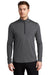Ogio OE341 Mens Endurance Force Moisture Wicking 1/4 Zip Sweatshirt Heather Gear Grey Model Front