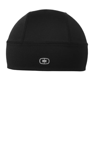 Ogio Hats OE652 Mens Fulcrum Beanie Blacktop Flat Front