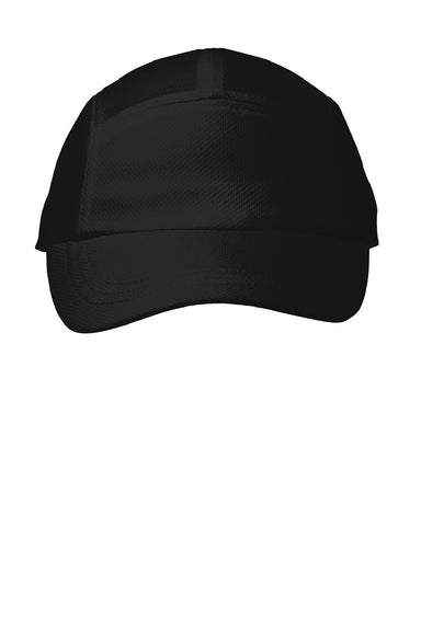 Ogio Hats OE653 Mens Stride Mesh Hat Black Flat Front