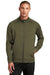 Ogio OE703 Mens Endurance Modern Performance Moisture Wicking Full Zip Jacket Deep Olive Green Model Front
