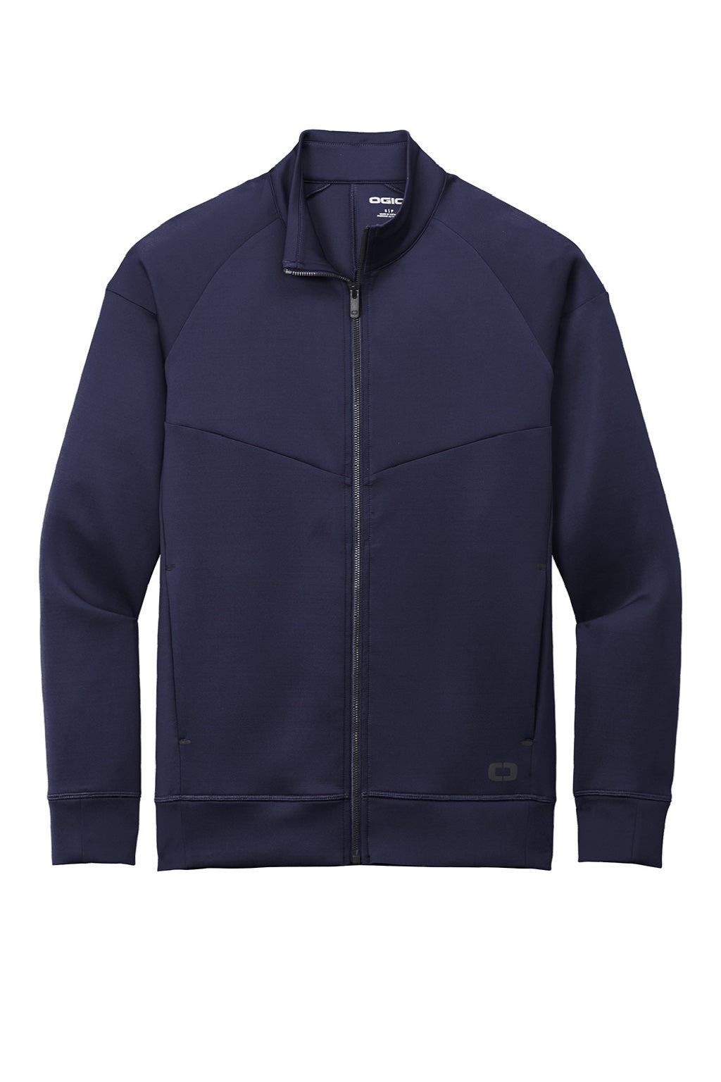 Ogio OE703 Mens Endurance Modern Performance Moisture Wicking Full Zip Jacket Navy Blue Flat Front