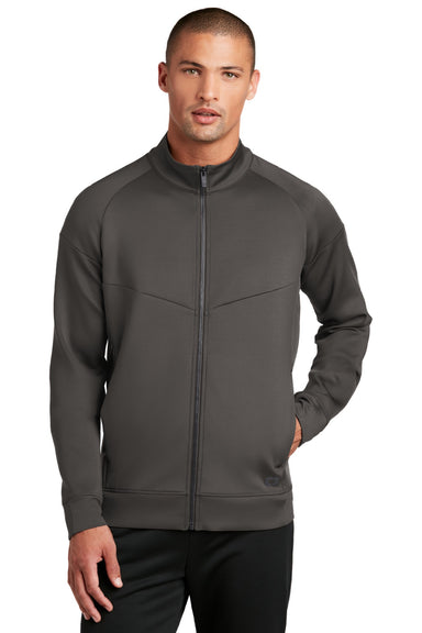 Ogio OE703 Mens Endurance Modern Performance Moisture Wicking Full Zip Jacket Tarmac Grey Model Front