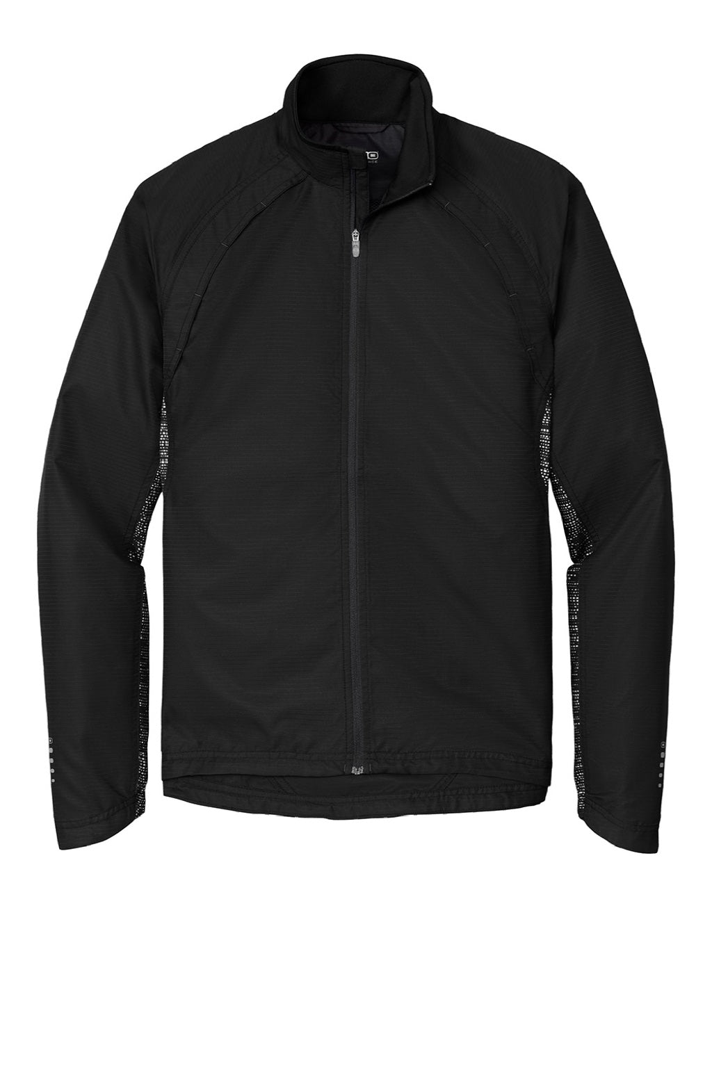 Ogio OE710 Mens Endurance Trainer Wind & Water Resistant Full Zip Jacket Blacktop Flat Front