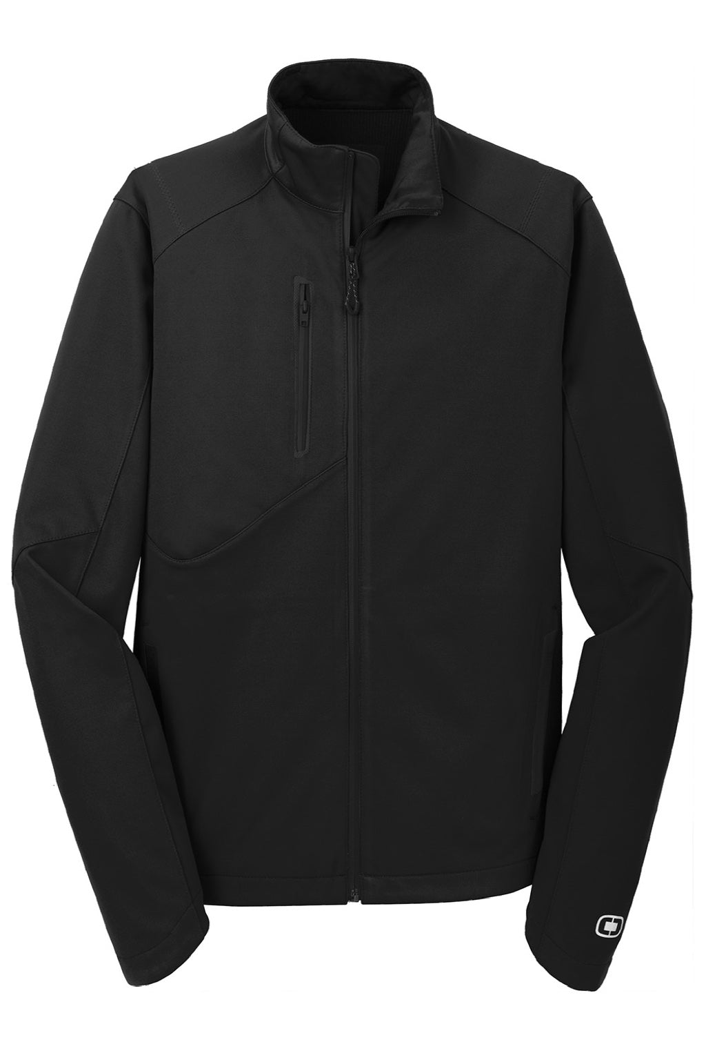 Ogio OE720 Mens Endurance Crux Wind & Water Resistant Full Zip Jacket Blacktop Flat Front