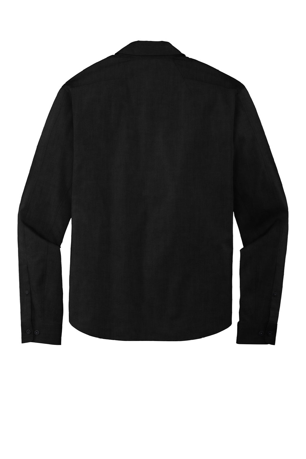 Ogio OG1002 Mens Commuter Long Sleeve Button Down Shirt Blacktop Flat Back