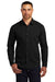 Ogio OG1002 Mens Commuter Long Sleeve Button Down Shirt Blacktop Model Front