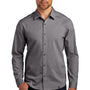 Ogio Mens Commuter Long Sleeve Button Down Shirt - Heather Gear Grey
