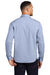Ogio OG1002 Mens Commuter Long Sleeve Button Down Shirt Heather Metal Blue Model Back