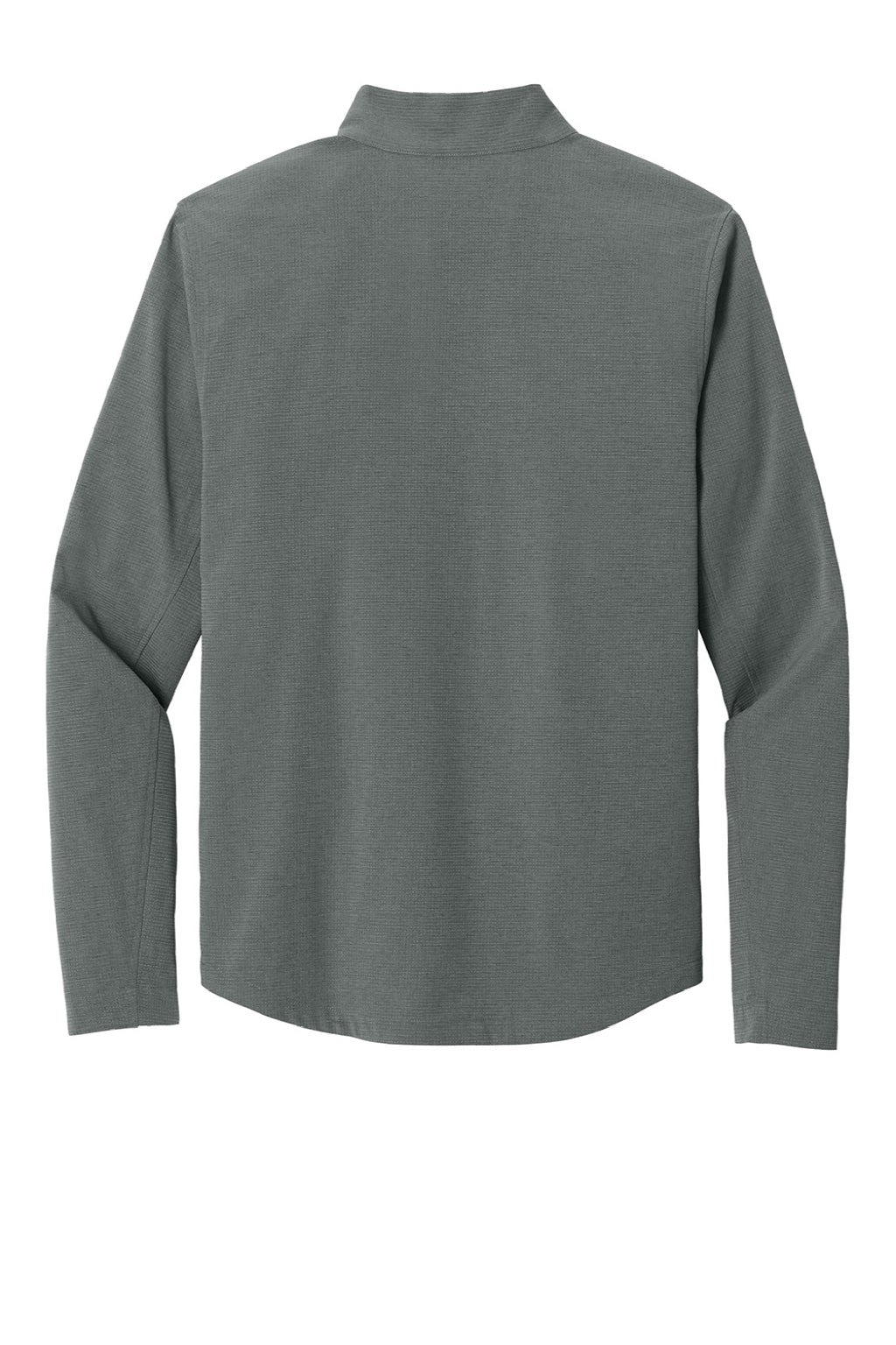 Ogio OG1003 Mens Aspect Moisture Wicking 1/4 Zip Sweatshirt w/ Pouch Pocket Rogue Grey Flat Back