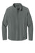 Ogio OG1003 Mens Aspect Moisture Wicking 1/4 Zip Sweatshirt w/ Pouch Pocket Rogue Grey Flat Front