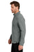 Ogio OG1003 Mens Aspect Moisture Wicking 1/4 Zip Sweatshirt w/ Pouch Pocket Rogue Grey Model Side