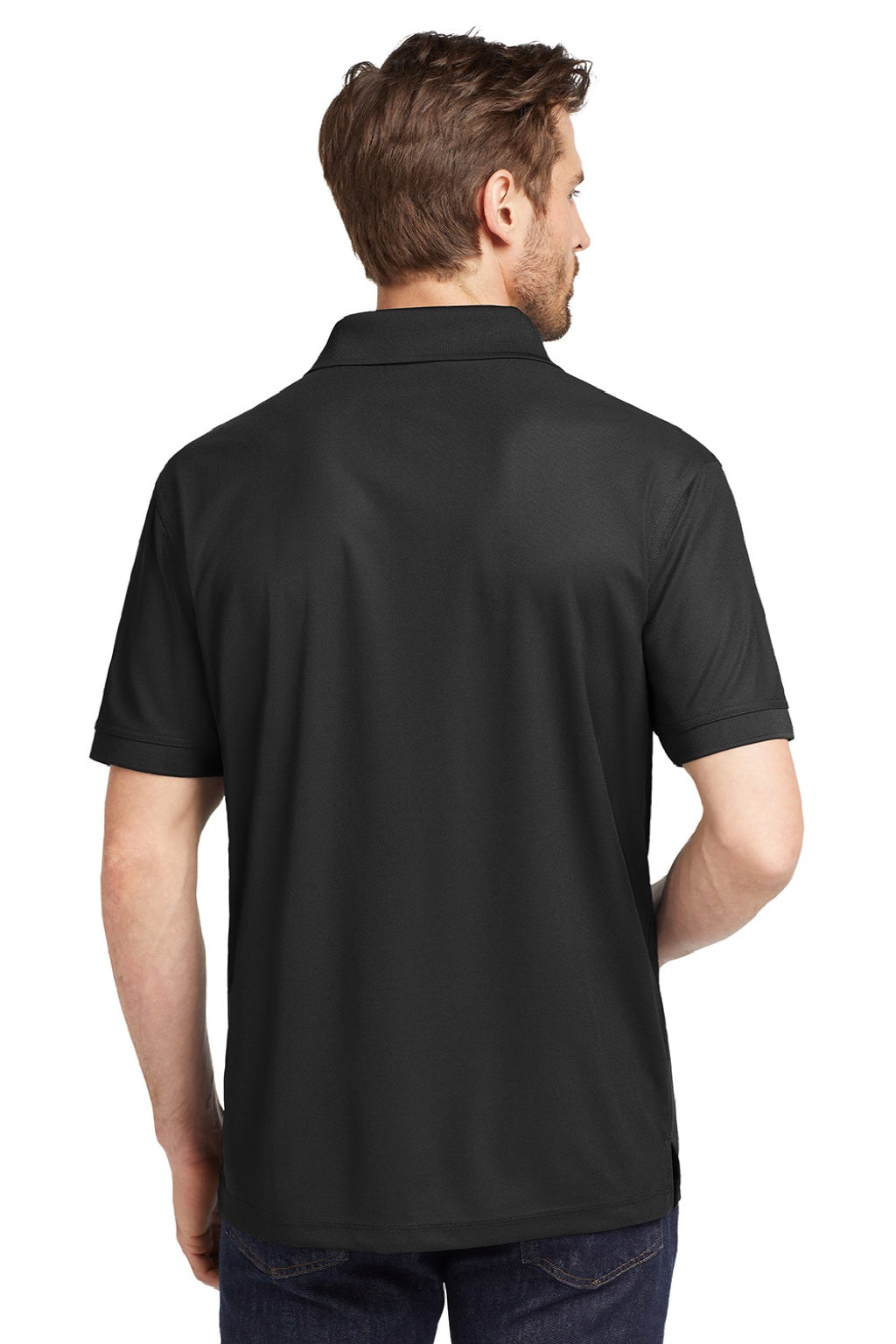 Ogio OG101 Mens Caliber 2.0 Moisture Wicking Short Sleeve Polo Shirt Blacktop Model Back