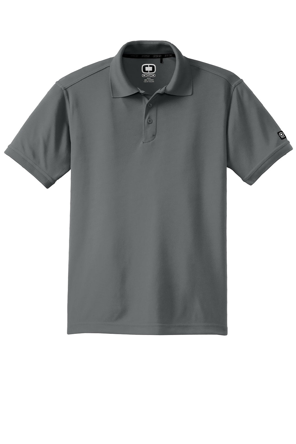 Ogio OG101 Mens Caliber 2.0 Moisture Wicking Short Sleeve Polo Shirt Rogue Grey Flat Front