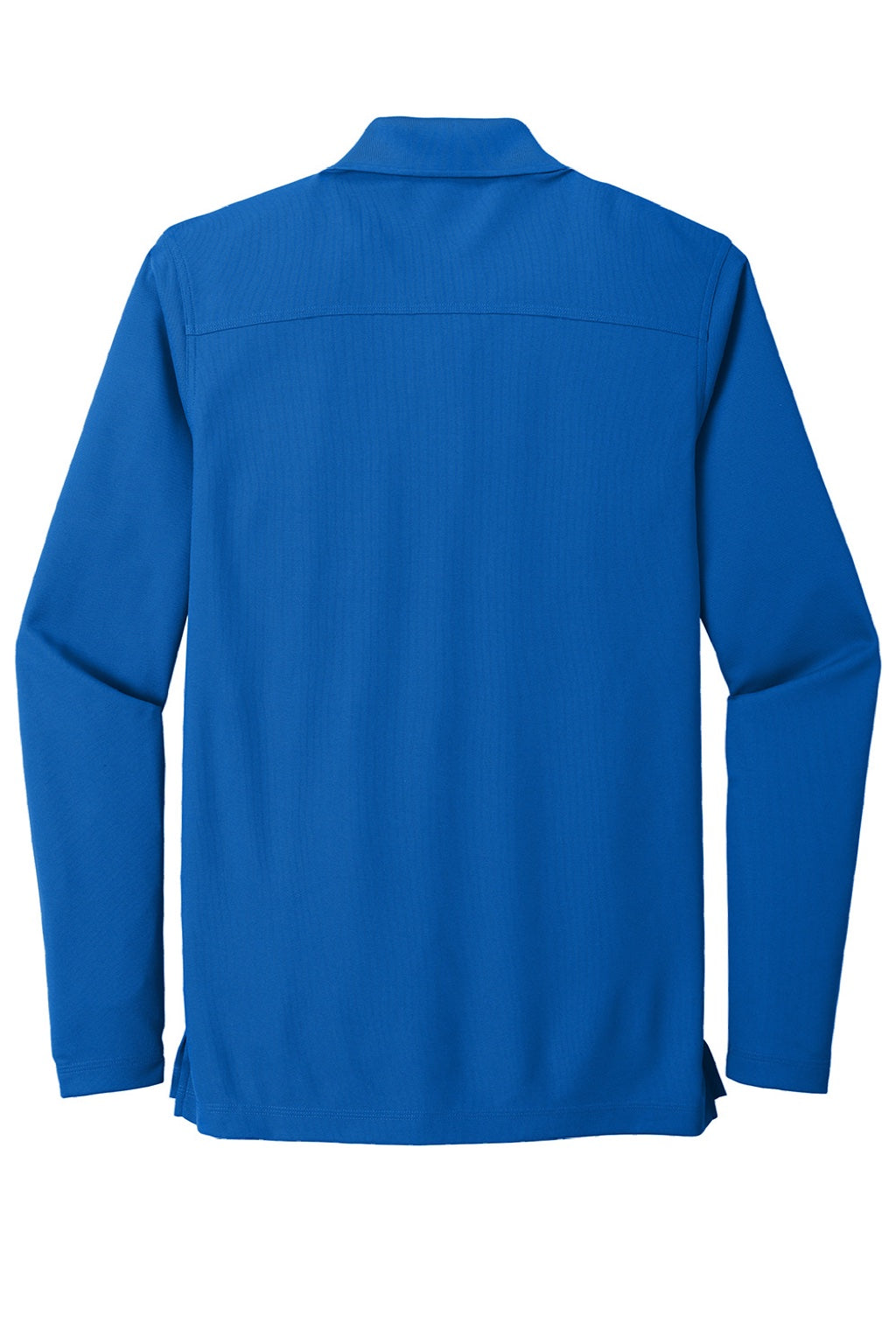 Ogio OG105 Mens Caliber 2.0 Moisture Wicking Long Sleeve Polo Shirt Electric Blue Flat Back