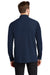 Ogio OG105 Mens Caliber 2.0 Moisture Wicking Long Sleeve Polo Shirt Navy Blue Model Back
