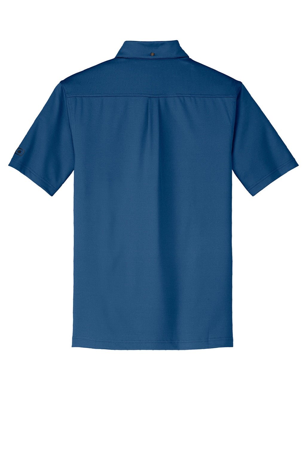 Ogio OG122 Mens Gauge Moisture Wicking Short Sleeve Polo Shirt Indigo Blue Flat Back