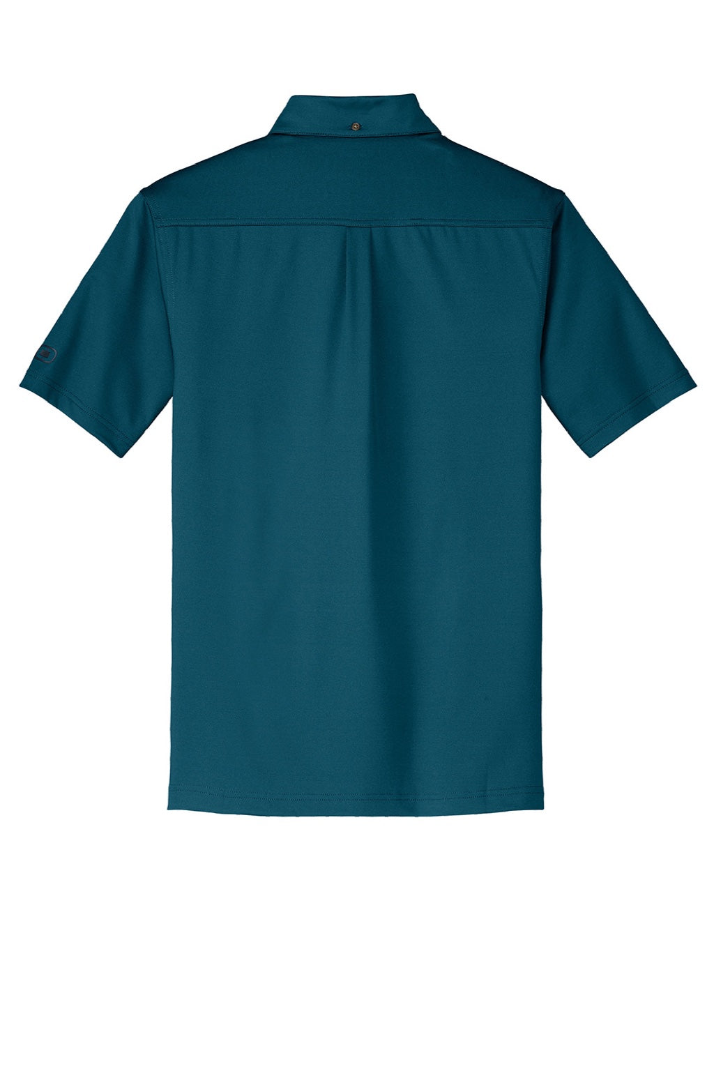 Ogio OG122 Mens Gauge Moisture Wicking Short Sleeve Polo Shirt Throttle Teal Blue Flat Back