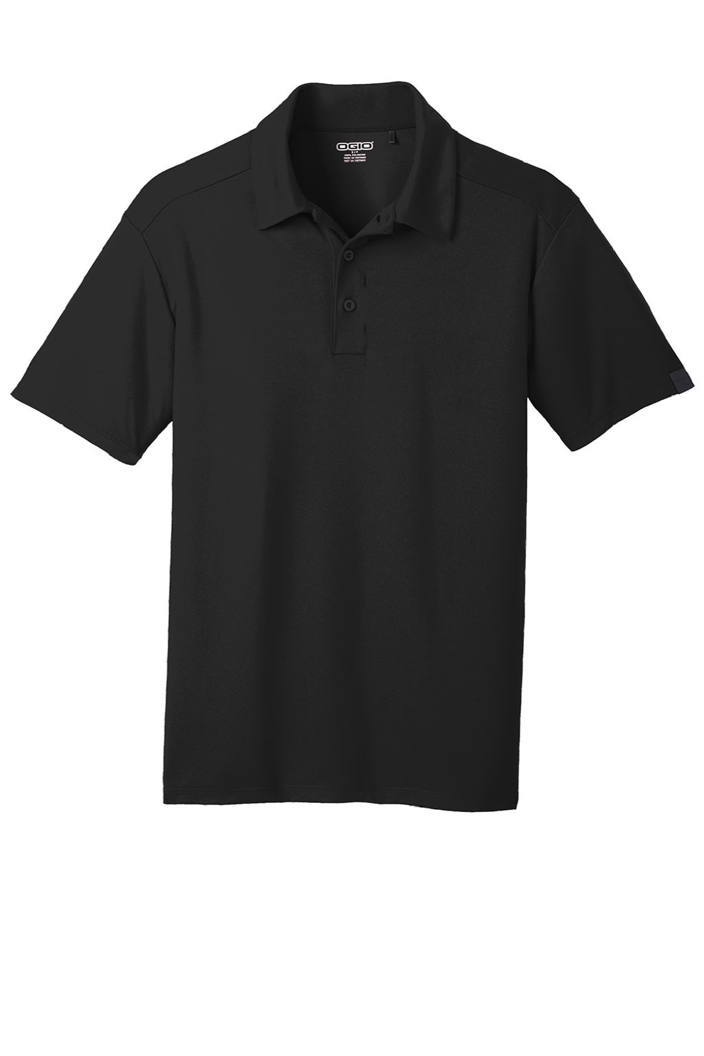 Ogio OG125 Mens Framework Moisture Wicking Short Sleeve Polo Shirt Blacktop Flat Front