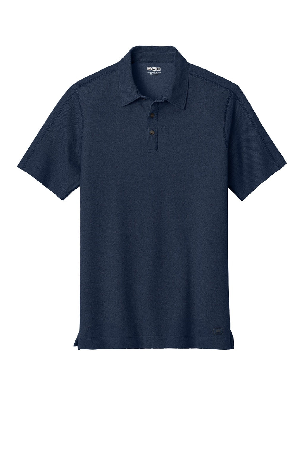 Ogio OG126 Mens Onyx Moisture Wicking Short Sleeve Polo Shirt Navy Blue Flat Front