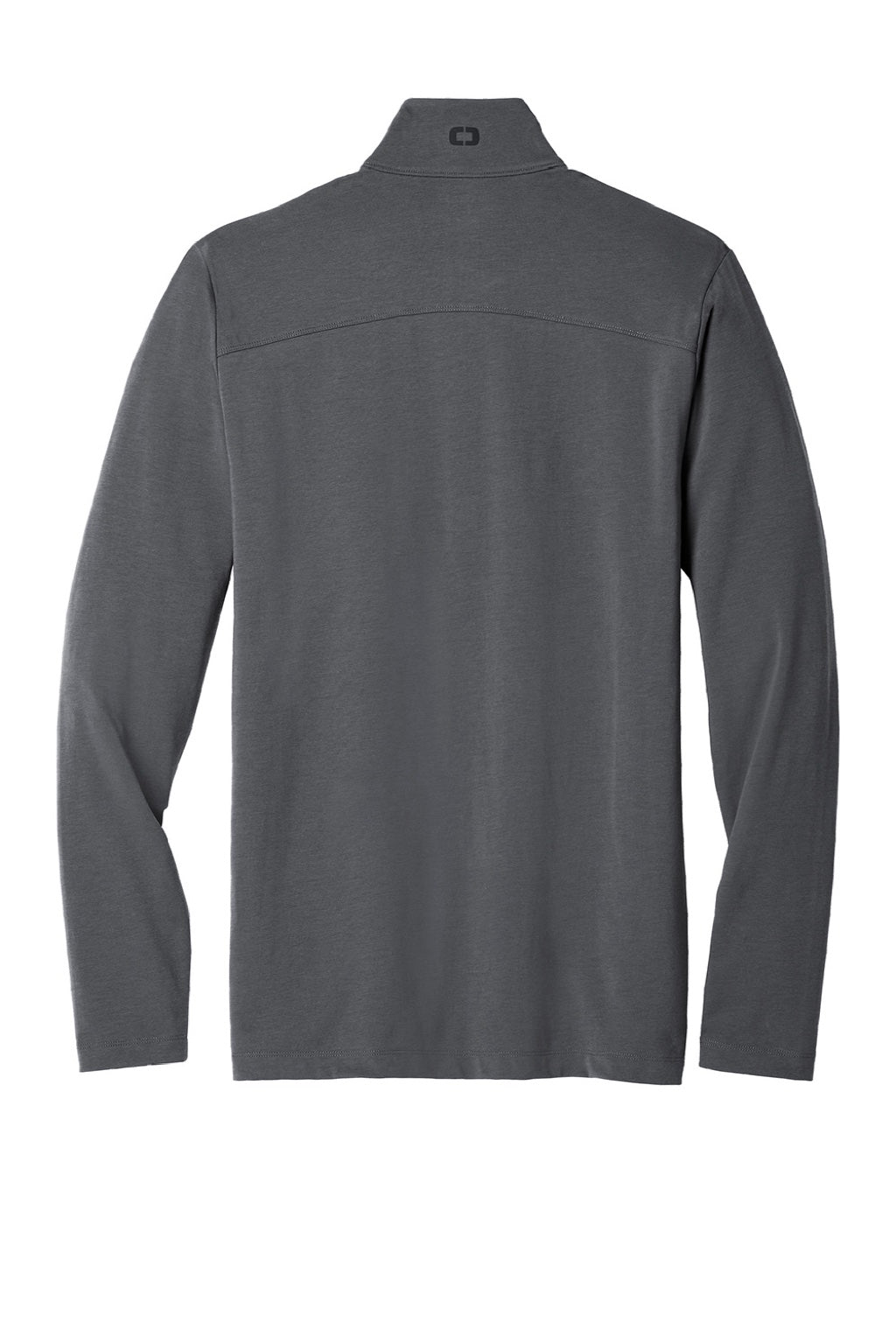 Ogio OG139 Mens Limit Moisture Wicking 1/4 Zip Sweatshirt Diesel Grey Flat Back