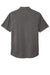 Ogio OG141 Mens Gravitate Moisture Wicking Short Sleeve Button Down Shirt Heather Dark Grey Flat Back