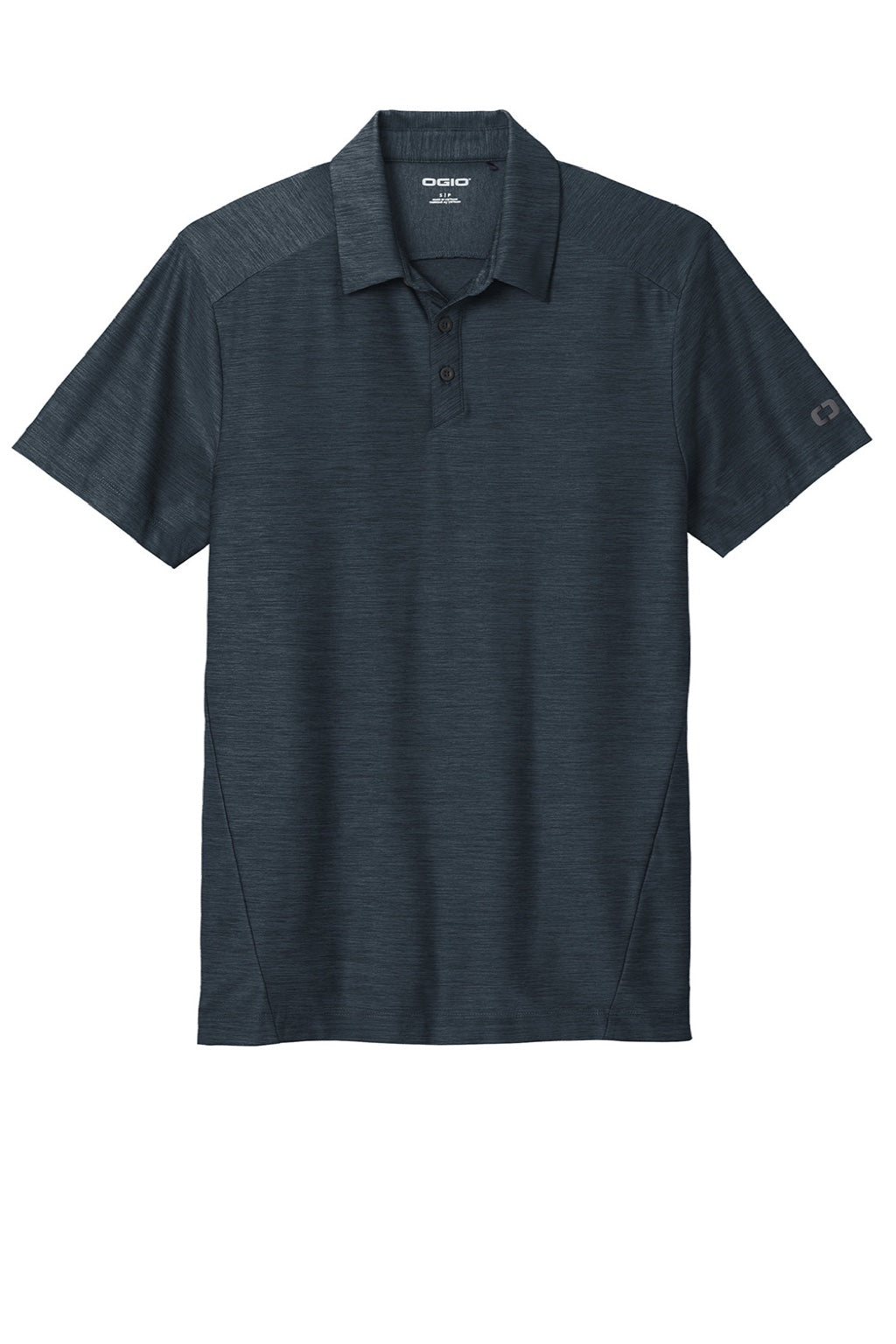 Ogio OG143 Mens Slate Moisture Wicking Short Sleeve Polo Shirt Navy Blue Flat Front