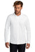 Ogio OG145 Mens Code Stretch Moisture Wicking Long Sleeve Button Down Shirt Bright White Model Front