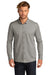 Ogio OG145 Mens Code Stretch Moisture Wicking Long Sleeve Button Down Shirt Heather Tarmac Grey Model Front