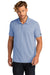 Ogio OG146 Mens Code Stretch Moisture Wicking Short Sleeve Polo Shirt Heather Force Blue Model Front