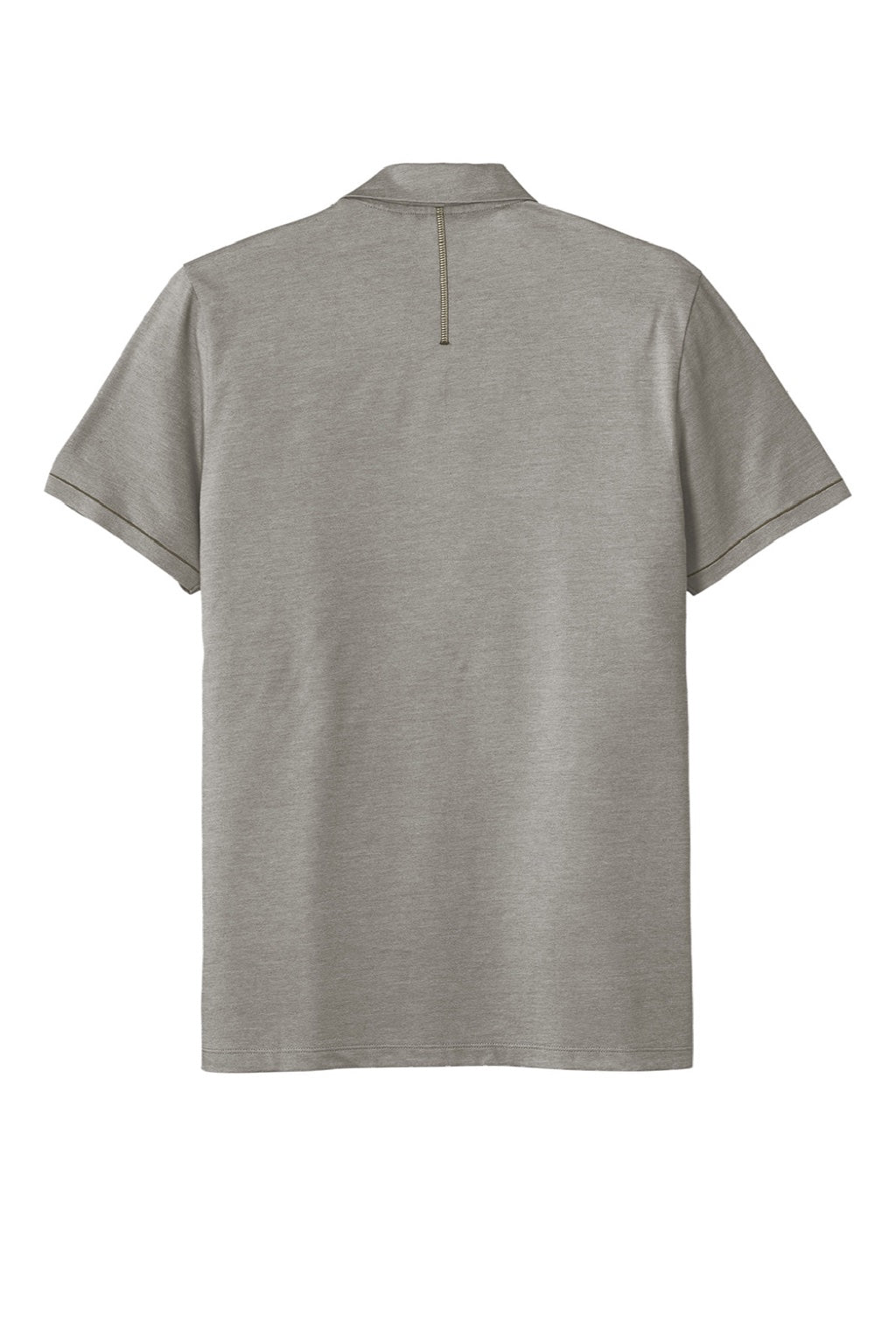 Ogio OG146 Mens Code Stretch Moisture Wicking Short Sleeve Polo Shirt Heather Tarmac Grey Flat Back