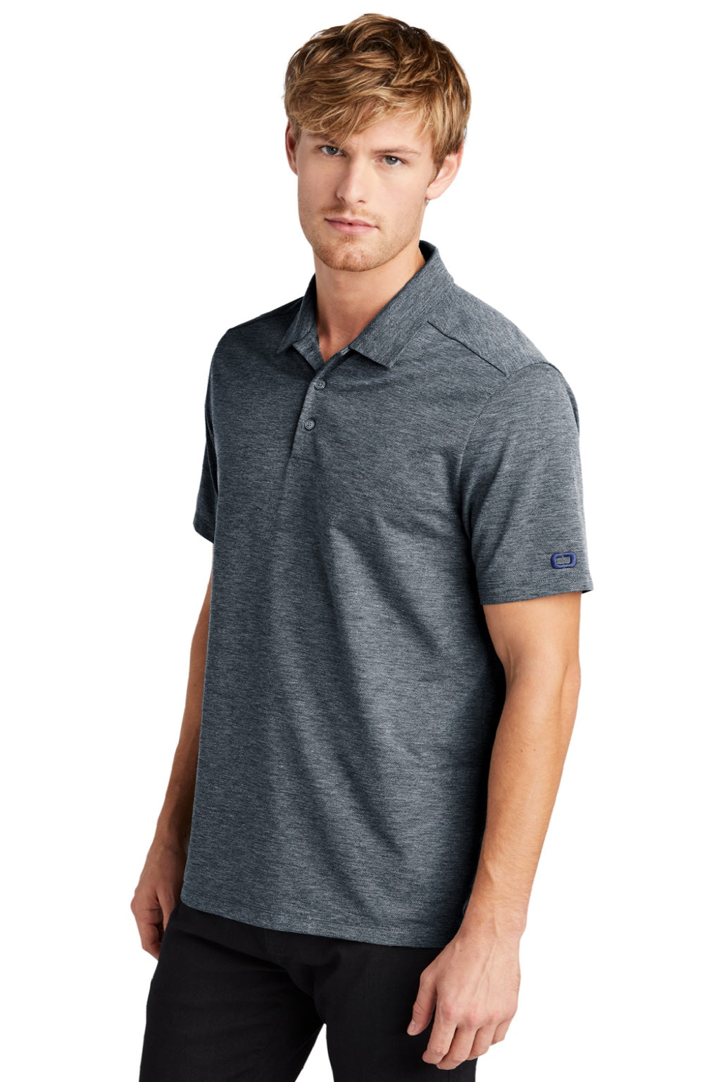 Ogio OG147 Mens Evolution Moisture Wicking Short Sleeve Polo Shirt River Navy Blue Model 3q