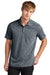 Ogio OG147 Mens Evolution Moisture Wicking Short Sleeve Polo Shirt River Navy Blue Model Front