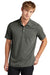 Ogio OG147 Mens Evolution Moisture Wicking Short Sleeve Polo Shirt Tarmac Grey Model Front