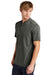Ogio OG148 Mens Evolution Moisture Wicking Short Sleeve Henley T-Shirt Tarmac Grey Model 3q