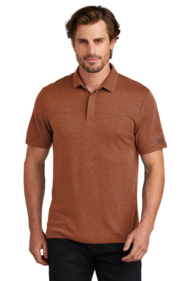 Ogio OG150 Mens Command Short Sleeve Polo Shirt Deep Rust Model Front
