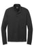 Ogio OG151 Mens Command 1/4 Snap Long Sleeve Sweater Blacktop Flat Front