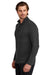 Ogio OG151 Mens Command 1/4 Snap Long Sleeve Sweater Blacktop Model Side