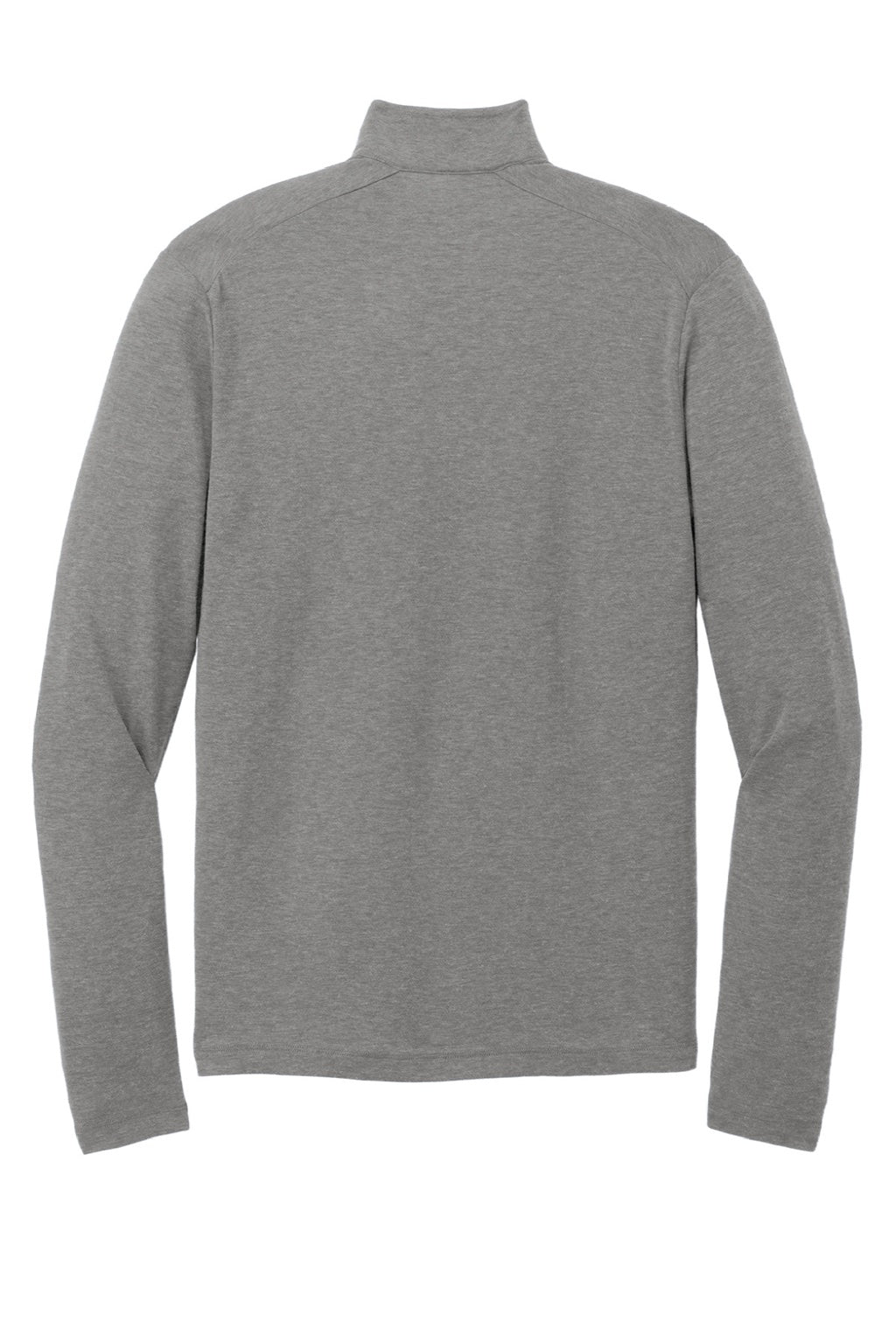 Ogio OG151 Mens Command 1/4 Snap Long Sleeve Sweater Gear Grey Flat Back