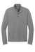 Ogio OG151 Mens Command 1/4 Snap Long Sleeve Sweater Gear Grey Flat Front