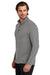 Ogio OG151 Mens Command 1/4 Snap Long Sleeve Sweater Gear Grey Model Side