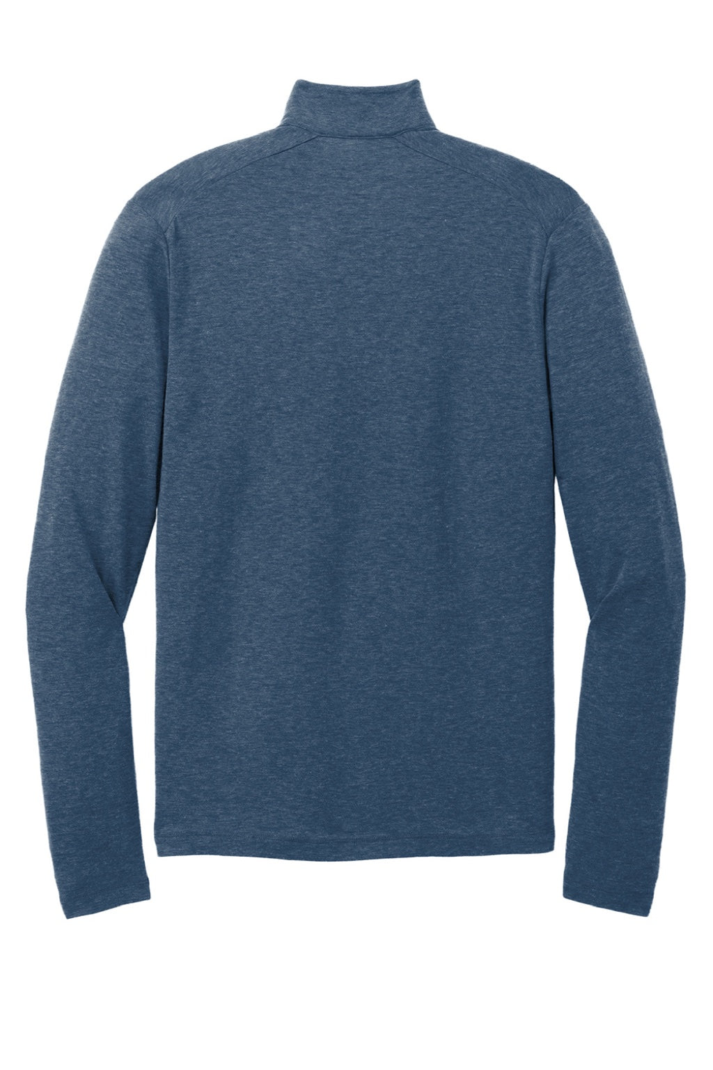Ogio OG151 Mens Command 1/4 Snap Long Sleeve Sweater Spar Blue Flat Back