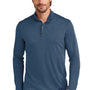 Ogio Mens Command 1/4 Snap Long Sleeve Sweater - Spar Blue