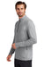 Ogio OG153 Mens Motion Moisture Wicking 1/4 Zip Sweatshirt w/ Pocket Greystone Model Side