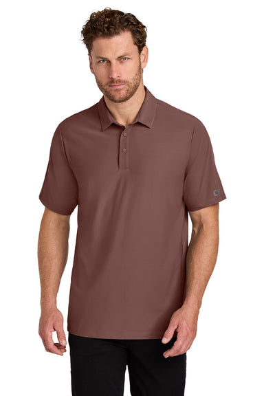 Ogio OG154 Mens Envision Moisture Wicking Short Sleeve Polo Shirt Deep Rose Model Front